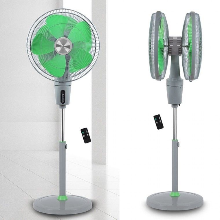 코멜리 CYFI2200TN 양방향 360도 회전 더블 헤드 스탠드 선풍기 22인치 업소 식