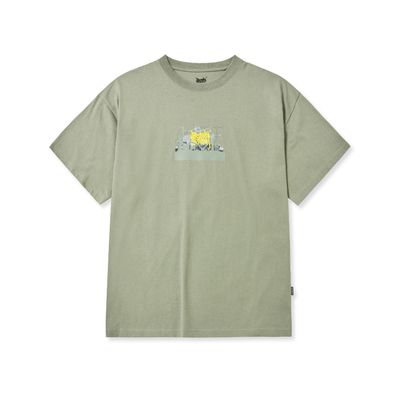 ★BROWNBREATH★ GROUNDWORK TAG TEE BROWN 브라운브레스(BROWNBREATH) GROUNDWORK TAG TEE - BROWN