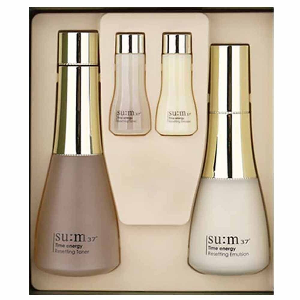 숨37 40대 순한 기초 여행용 여자 화장품 세트 타임에너지 리셋팅 기획 2종 2세트