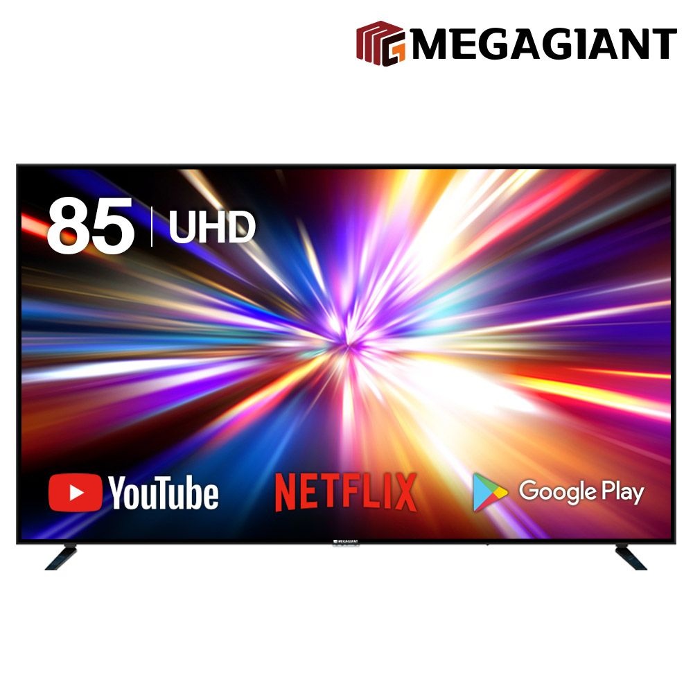 메가TV 85인치 구글 스마트TV 4K UHD 대형 일반 원룸 호텔 아파트 중소기업TV 85UHDG