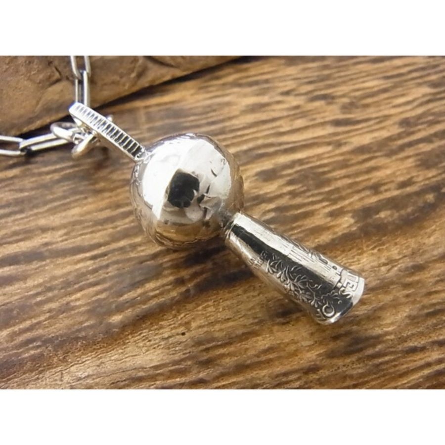 노스웍스 빈티지 인디언 주얼리 슈커시드 블라썸 실버 코인 목걸이 N-602