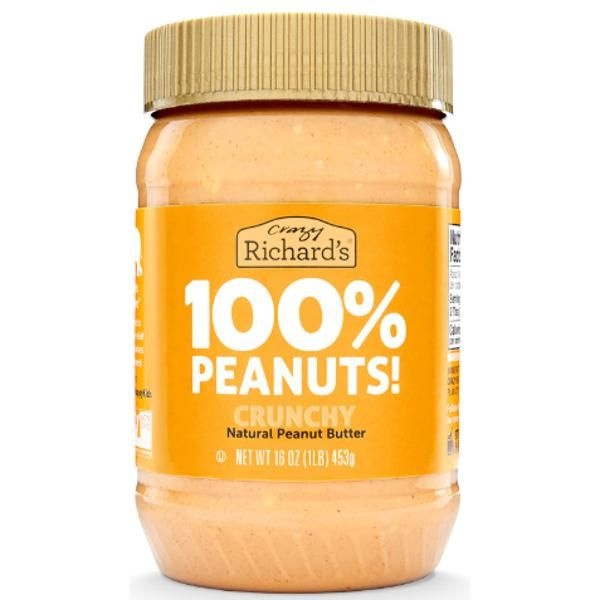 크레이지 리차드 크레이지 리차드 100% 땅콩버터 크런치 453g 티타임 홈카페 식빵 모닝빵 시럽 견과류버터