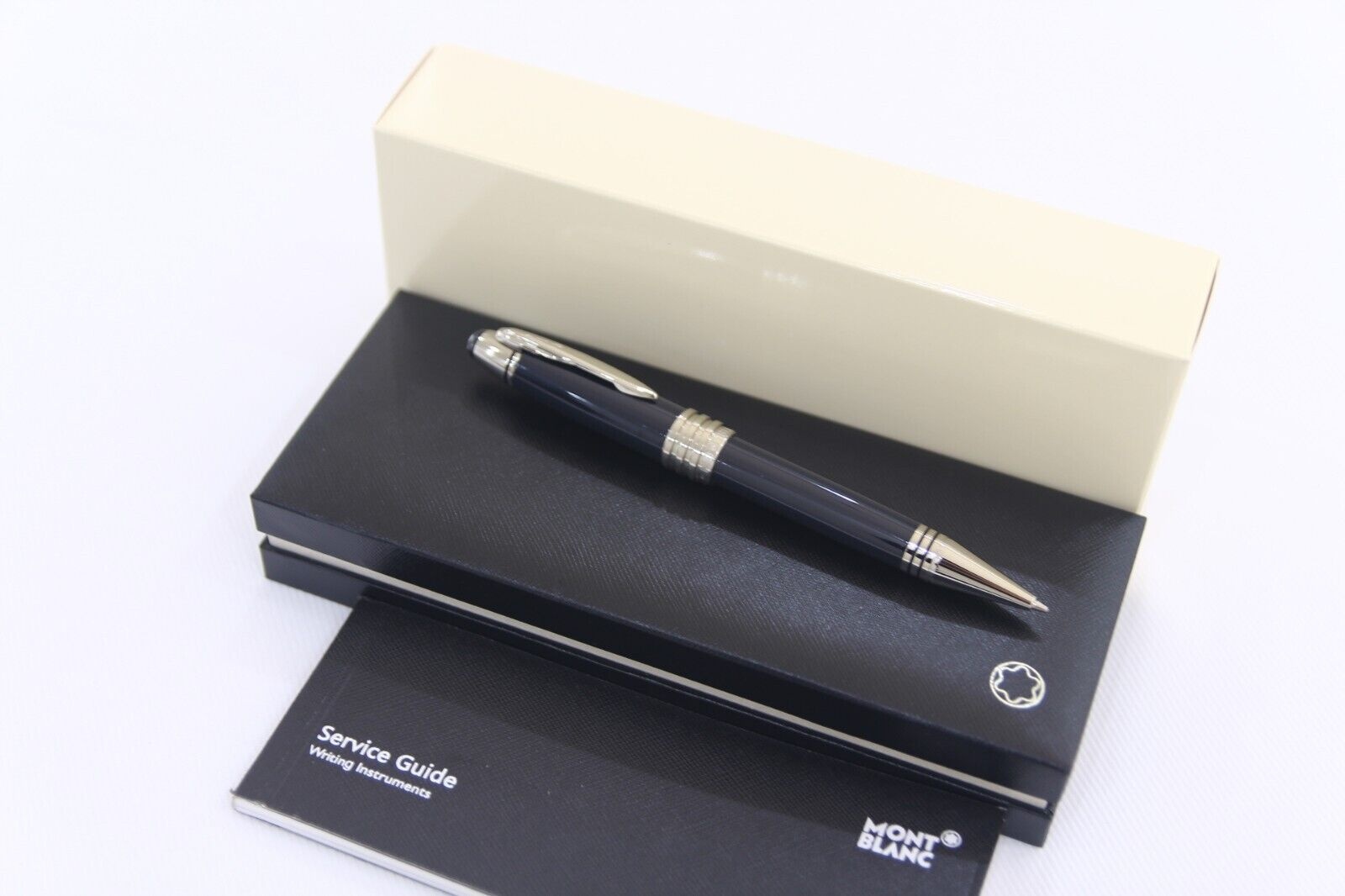 Montblanc 몽블랑 Montblanc [세금포함] [정품] John.F.Kennedy 블랙 실버 Special 에디션 Rare 럭셔리 B모든point Pen 저가만년필 백화점