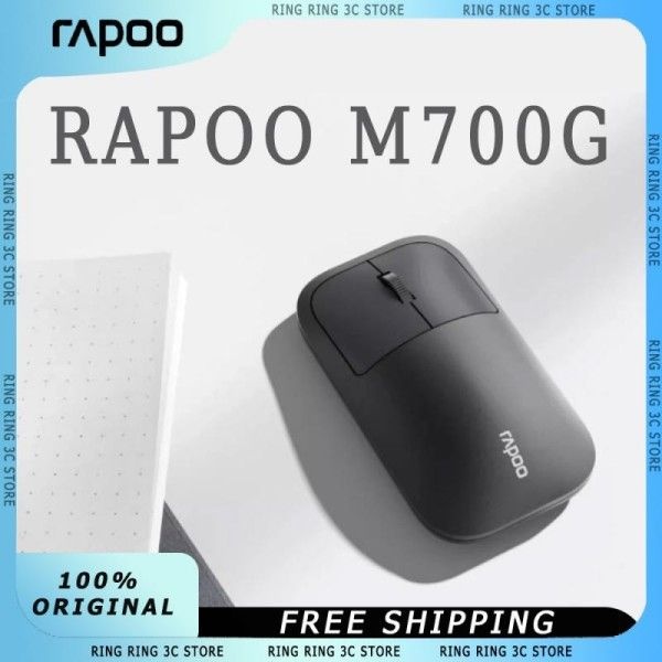 Rapoo M700G 무선 블루투스 사무실 마우스, 경량 저소음 고정밀