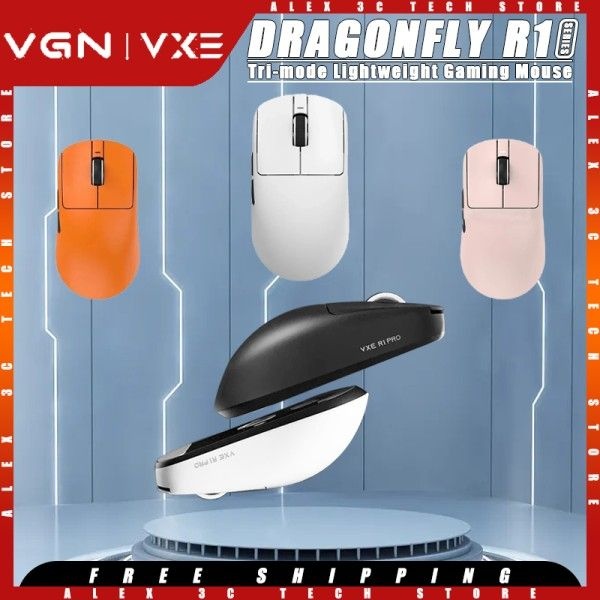 상품상세참조 VGN VXE 호환 잠자리 R1 프로 맥스 게이밍 마우스,