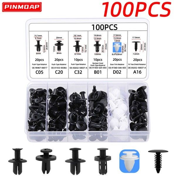 100pcs 자동 패스너 클립 Lexus LF Gh SC LS600h