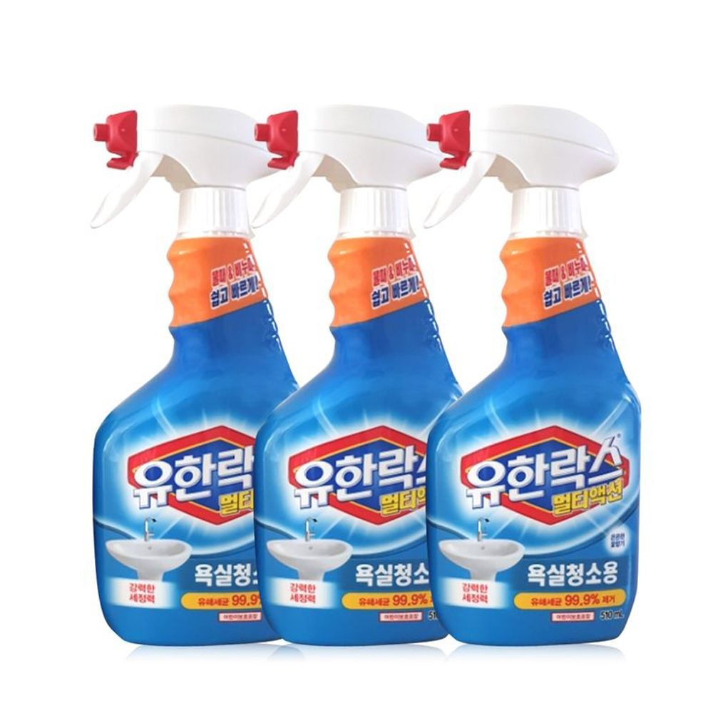 유한락스 멀티액션 욕실청소용 510mlX3개