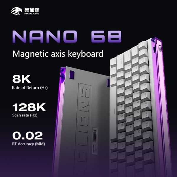 Madlion Nano68 유선 키보드 68key 맞춤형 Ttc 자기