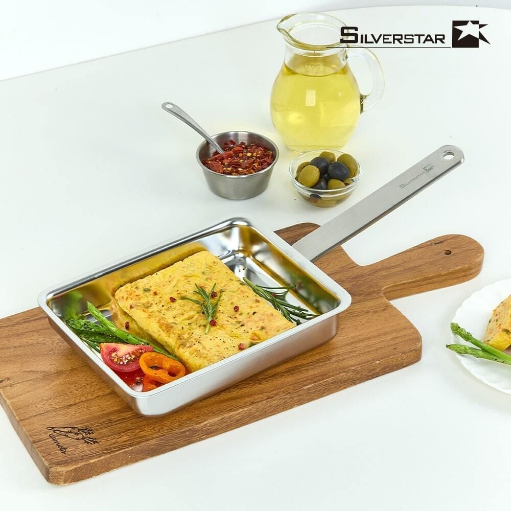 [JK홀딩스(주)]실버스타 (현대Hmall) 실버스타 OOH 316 인덕션 통삼중 무연마 사각 계란말이팬