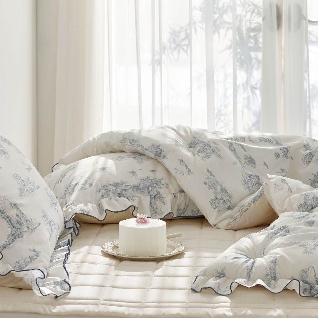 현대Hmall) [파르페by알레르망] 피에르 알러지케어 다운필 차렵이불세트 Q