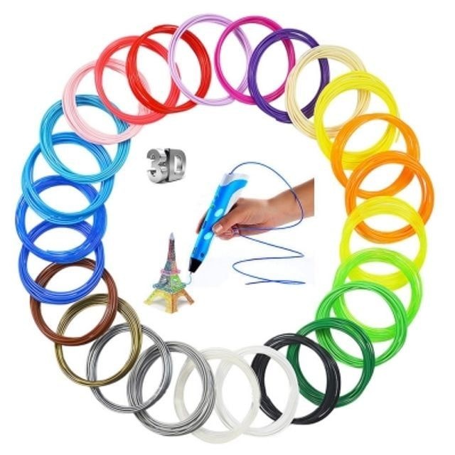 허피디 3D펜 멘트 PCL 20색상 1세트 100M (5mx20)