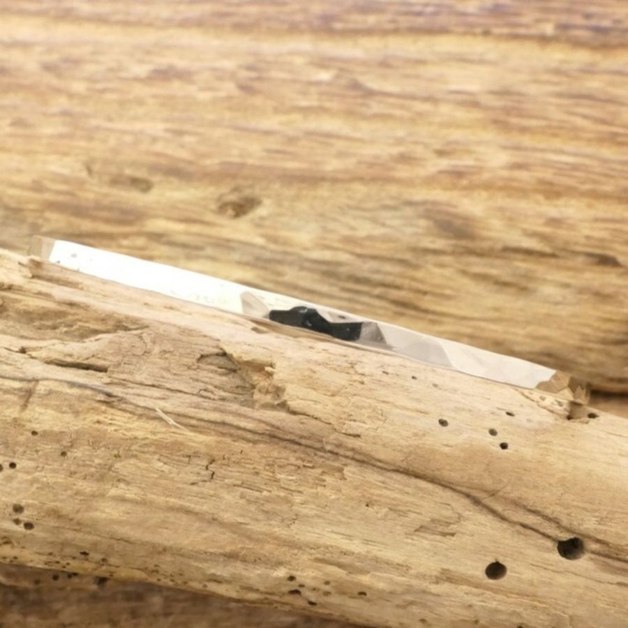 노스웍스 빈티지 주얼리 플랫 타타카시 실버 코인 뱅글 팔찌 W-301