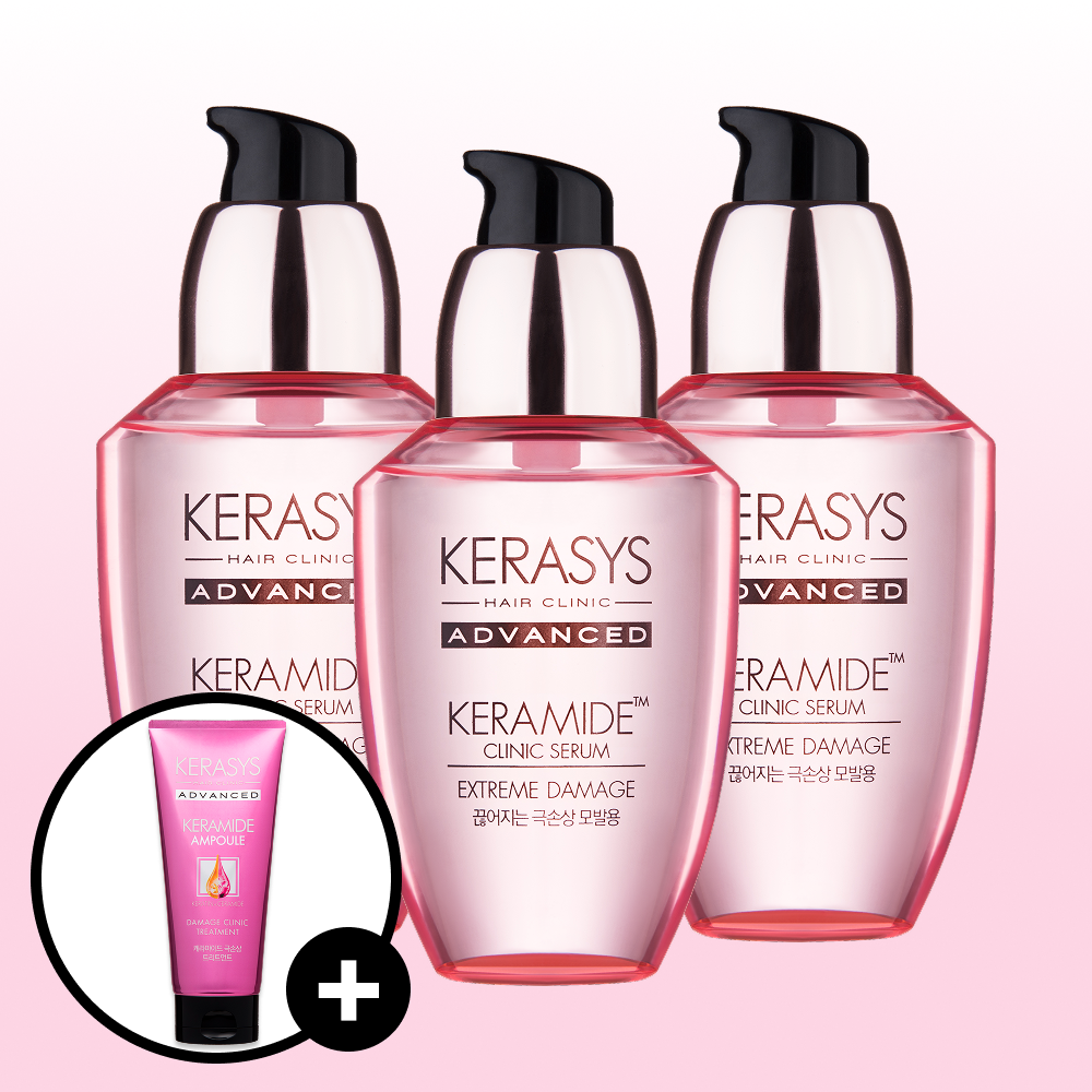 케라시스 케라시스 케라마이드 극손상 클리닉세럼 70ml 3개+트리트먼트 200ml