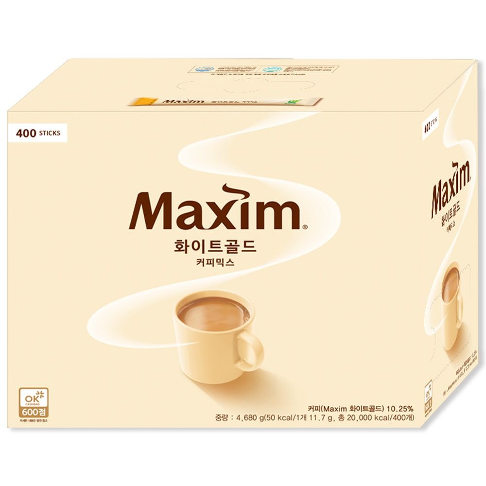 맥심 화이트골드 커피믹스 400T: 커피는 맥심~