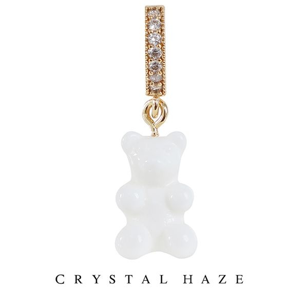 [정품] 크리스탈 헤이즈 Pave Notalgia Bear Pendant - Powder (PCT-Powder)