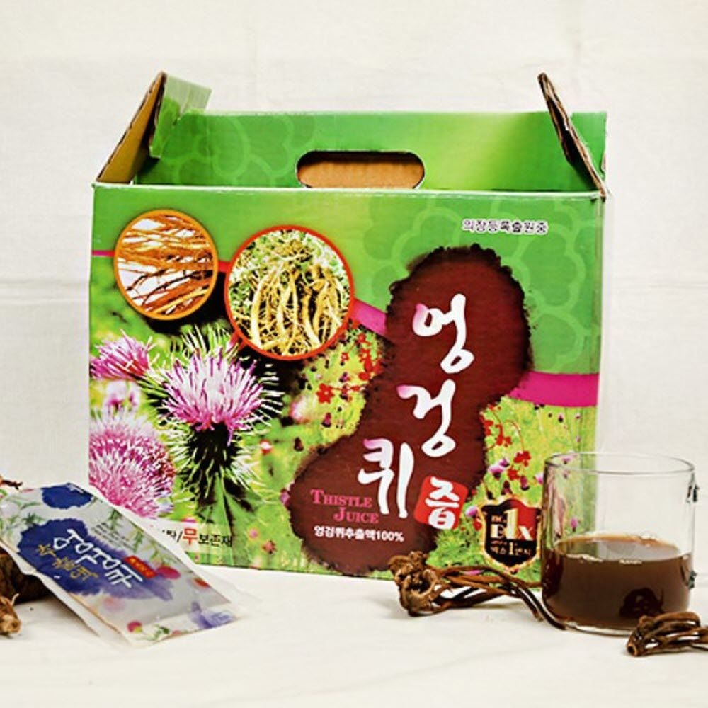 엉겅퀴즙 가시 토종 엉컹퀴즙 가시나물 대계 귀계 진액 액기스 효능 국내산 100ml 60포