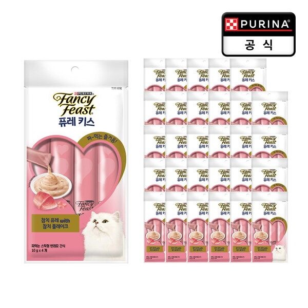퓨리나 [퓨리나] 팬시피스트 퓨레키스 참치 퓨레 참치 플레이크 10g x 4개입 x 30개