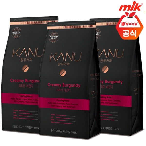 동서 맥심 카누 원두 커피 크리미버건디 200g x 3개