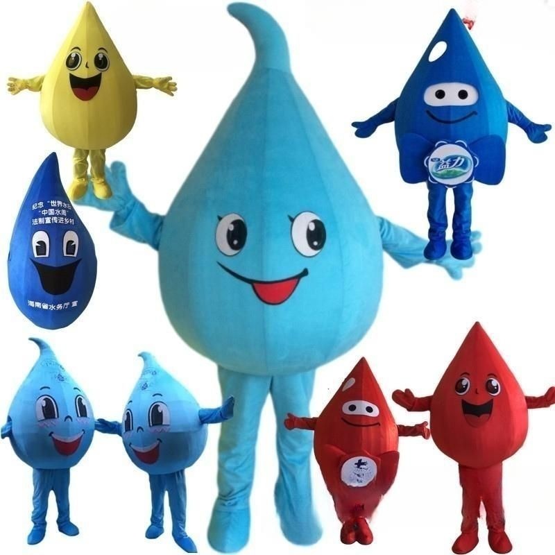 해외파트너사 [해외] 물방울 빗방울 연극탈 코스튬 세계물의날 마케칭 물 생수 탈 홍보 유치원 연극