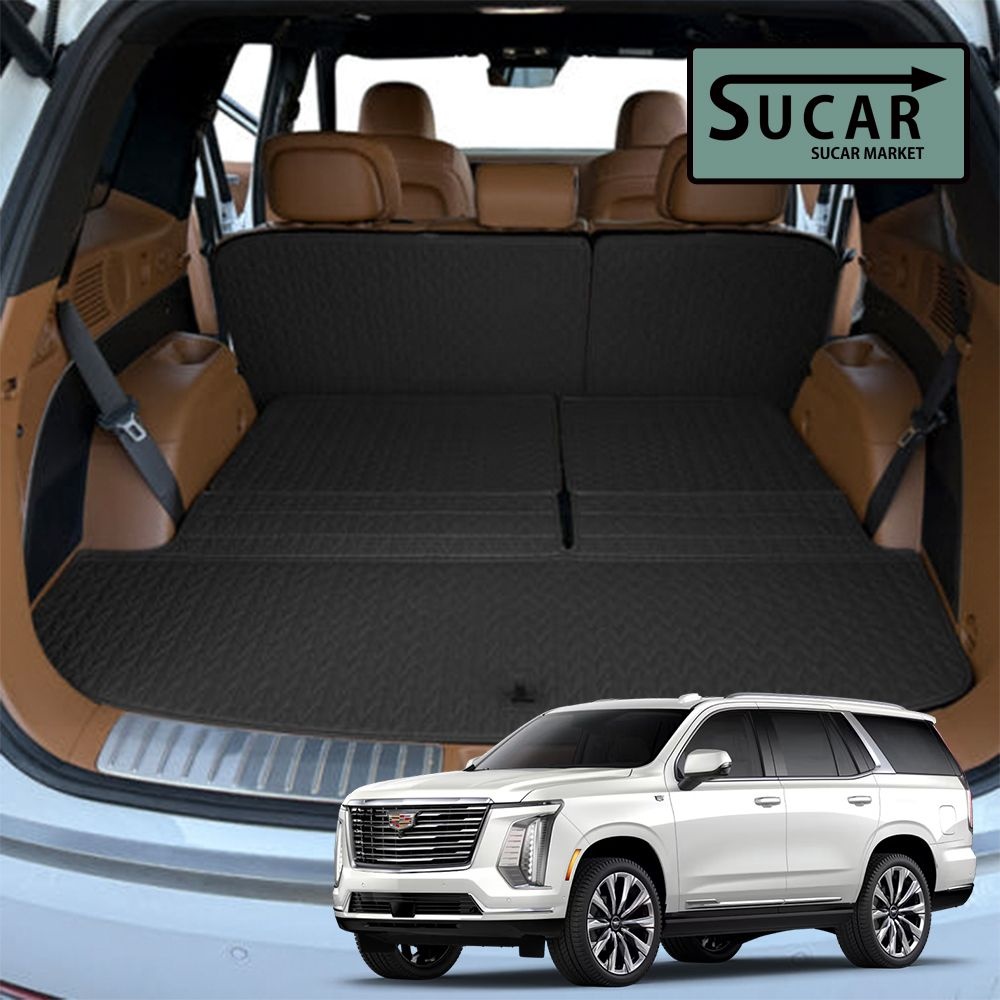 슈카마켓 더뉴 에스컬레이드 페이스리프트 2025 리노 가죽 트렁크매트 차박 자동차 등받이 용품