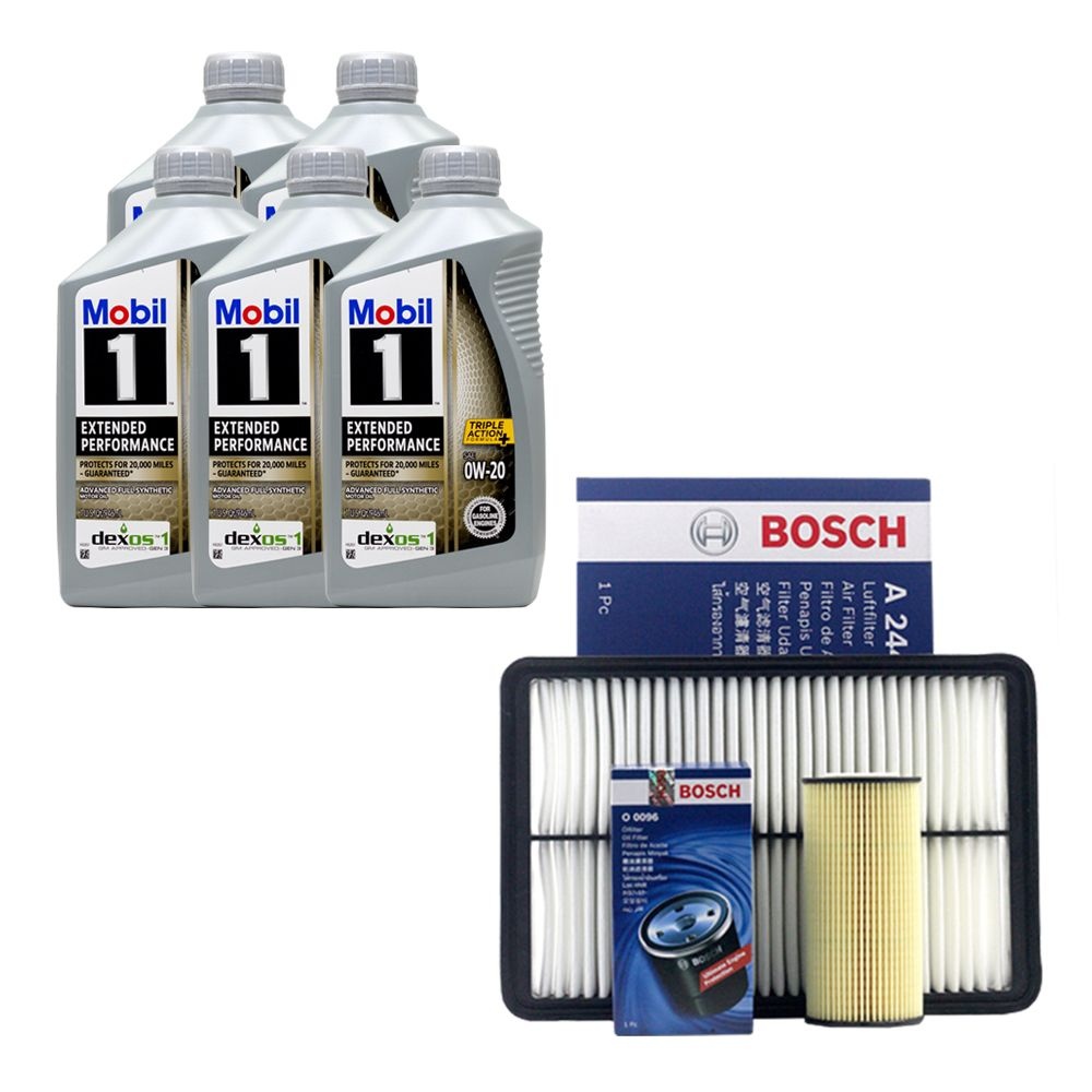 모빌 쏘나타DN8 1.6 가솔린 엔진오일 모빌원 EP 0W20 5쿼터 보쉬 오일필터 에어필터