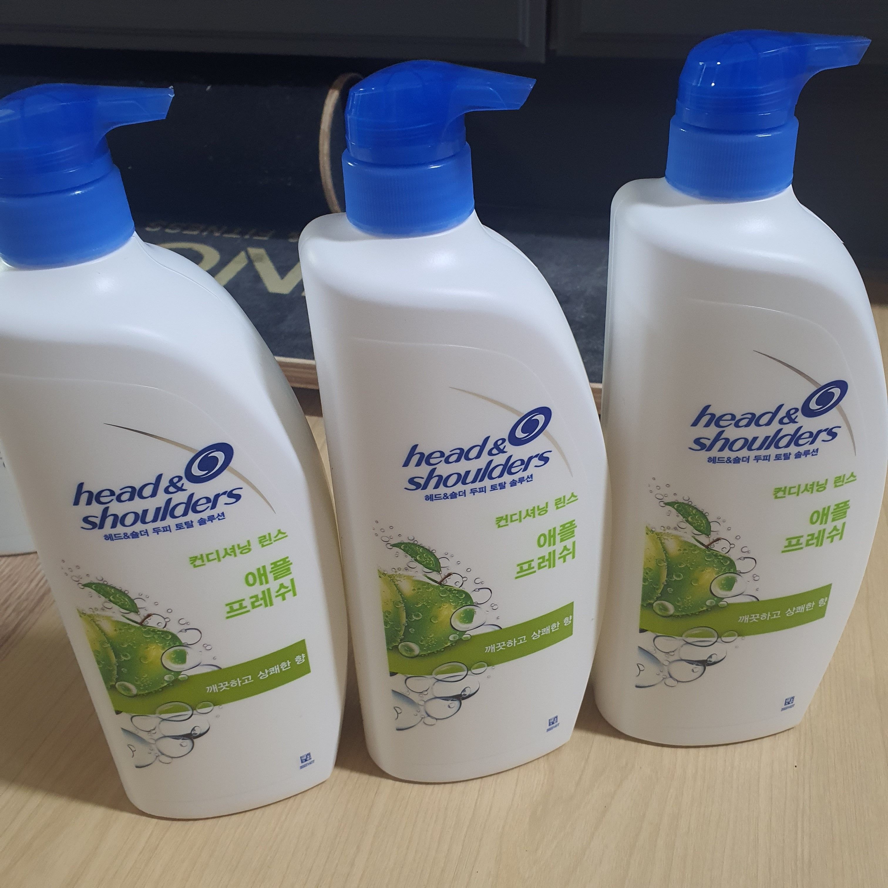 헤드앤숄더 애플프레쉬 약산성 두피 트리트먼트 850ml 3개