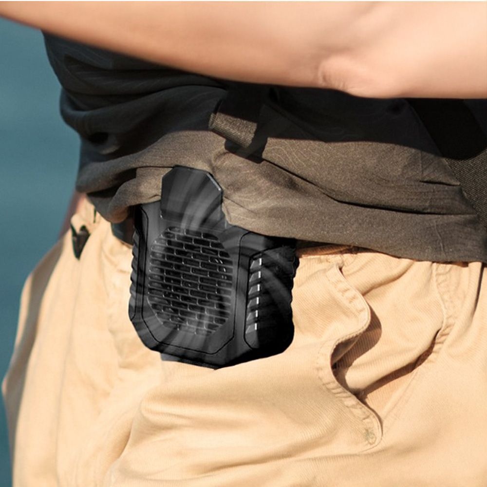 중국 [총알배송] 허리 케인 선풍기 허리클립 목걸이스트랩 휴대용 보조배터리 5000mAH USB 선풍기 근로자의날