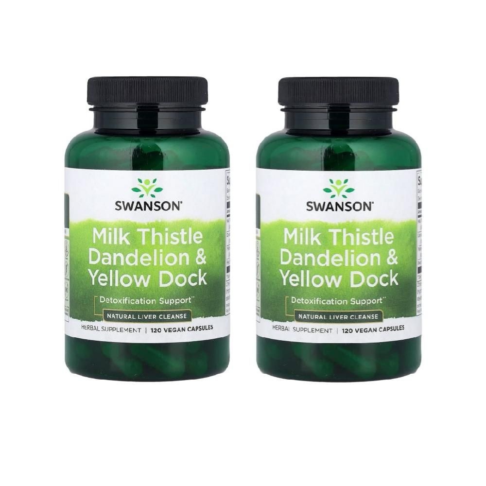 [해외] 1+1 스완슨 밀크씨슬 단델리온 옐로우독 120정 밀크시슬 MILK THISTLE