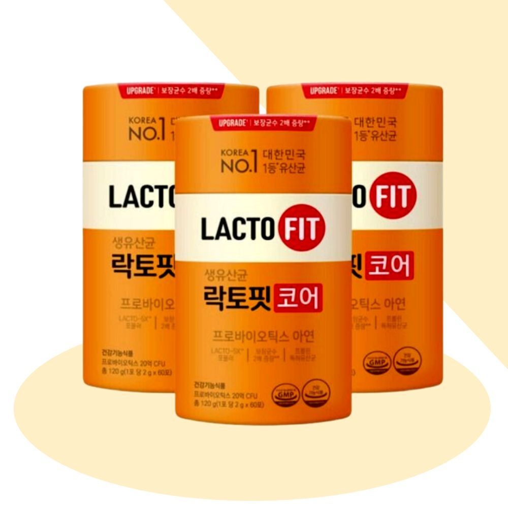 락토핏 코어 생유산균 60포x3통(6개월) 프로바이오틱스
