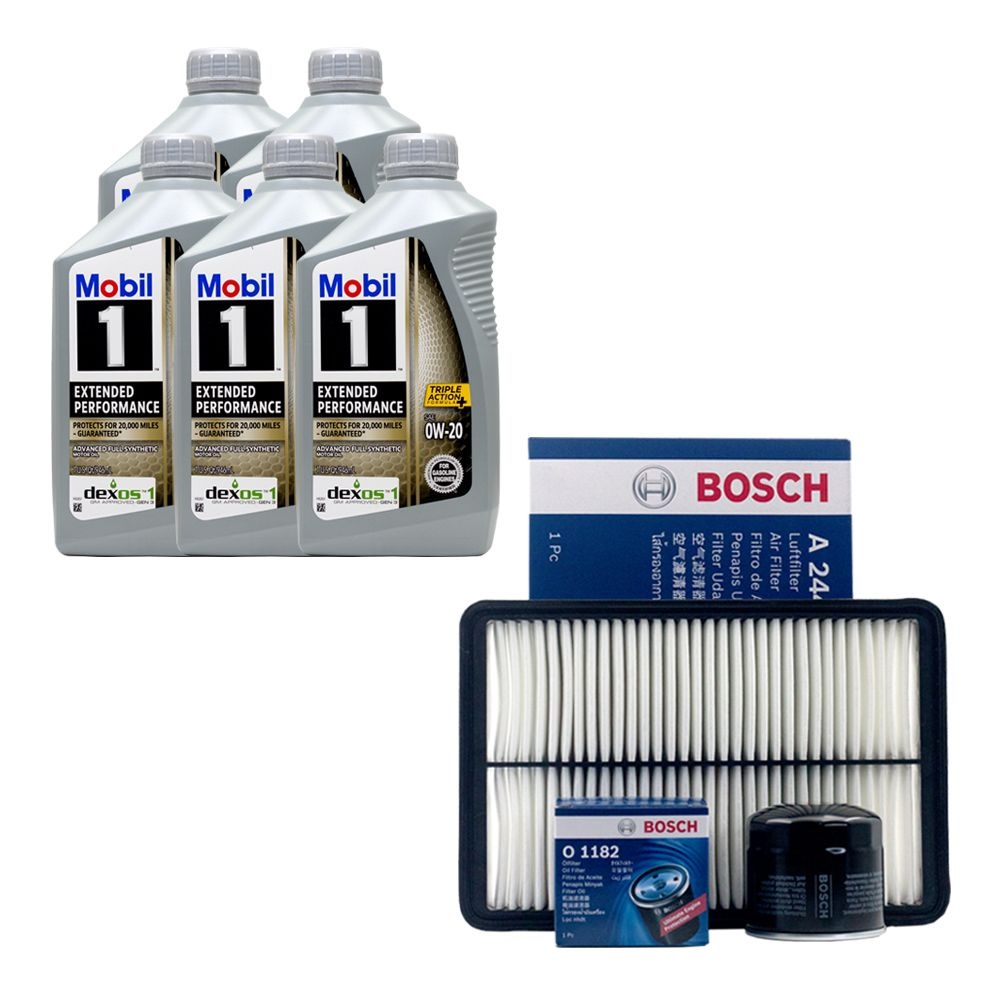 [오늘출발] 모빌 K7 하이브리드 엔진오일 모빌원 EP 0W20 5쿼터 보쉬 오일필터 에어필터