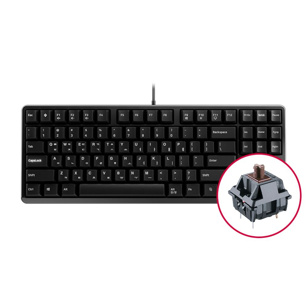 체리키보드 체리 G80-3000S TKL 기계식 키보드 블랙 갈축