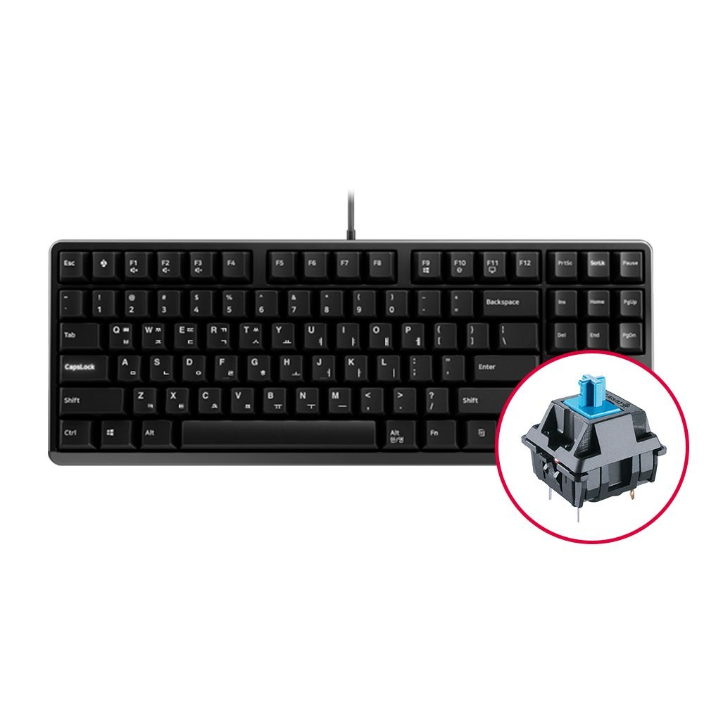 체리키보드 체리 G80-3000S TKL 기계식 키보드 블랙 청축