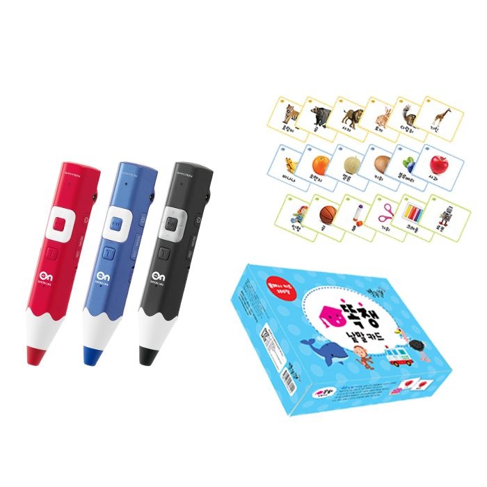 세이펜 [뚝딱만들기(동물)+사물스티커(우리집)+스토리카드+케이스+충전기 ]태극온펜(64G)+세이맵+똑쟁 낱말카드