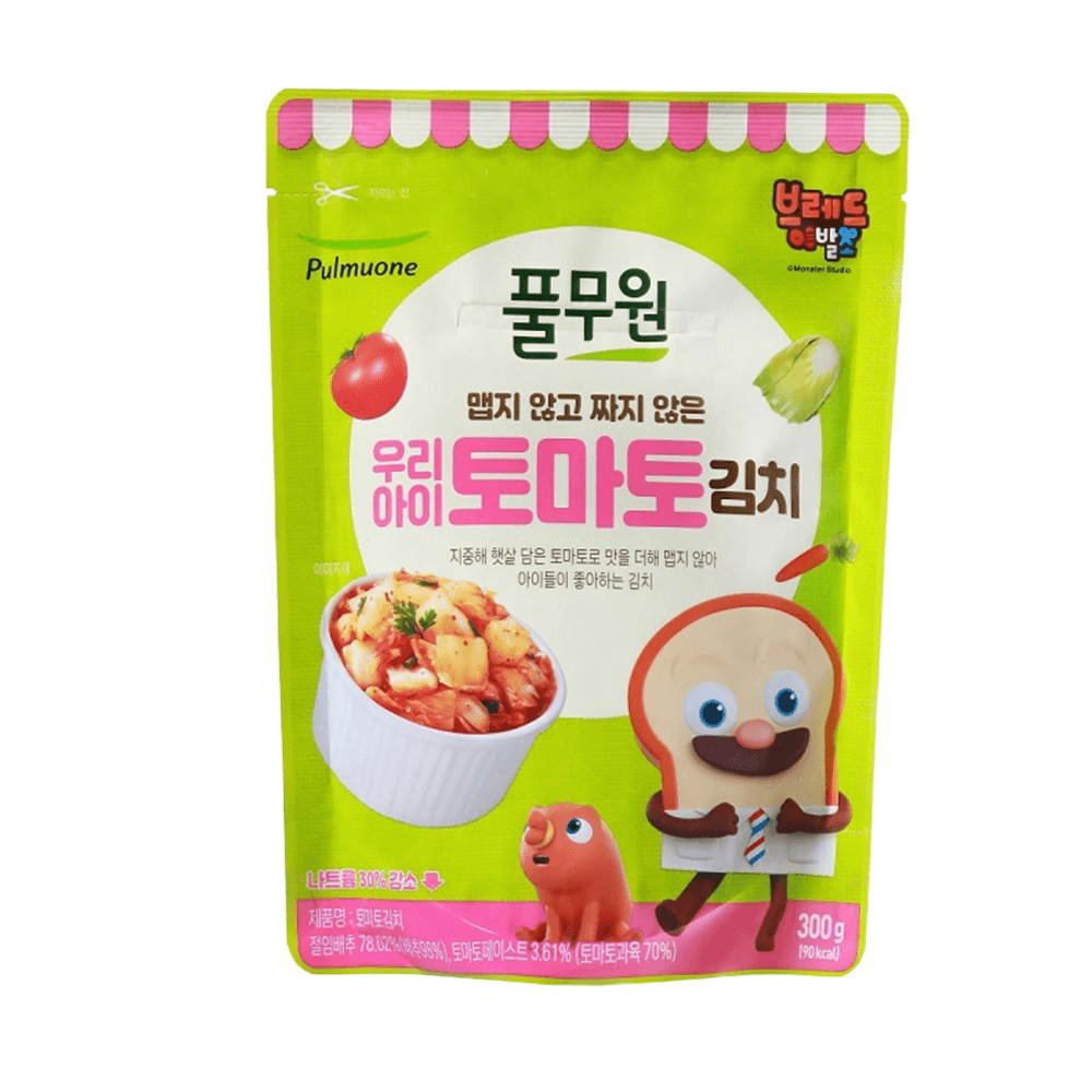 풀무원 우리아이 토마토김치 아이들반찬 맵지않음 300g 1개