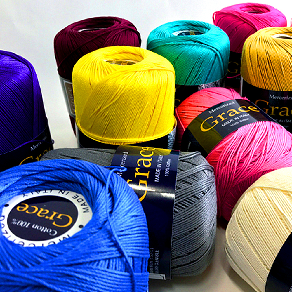 그레이스 뜨개실 가방실 모자실 여름실 면실 면사 코바늘실