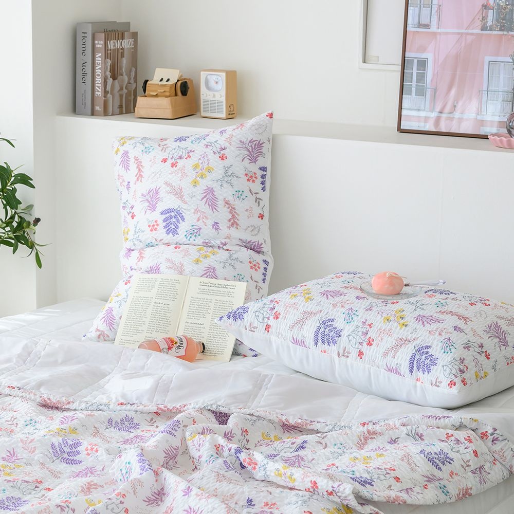 갓생쇼핑]여름이불 휴비스 듀라론 리플 시어서커 냉감이불 쿨패드 침구세트