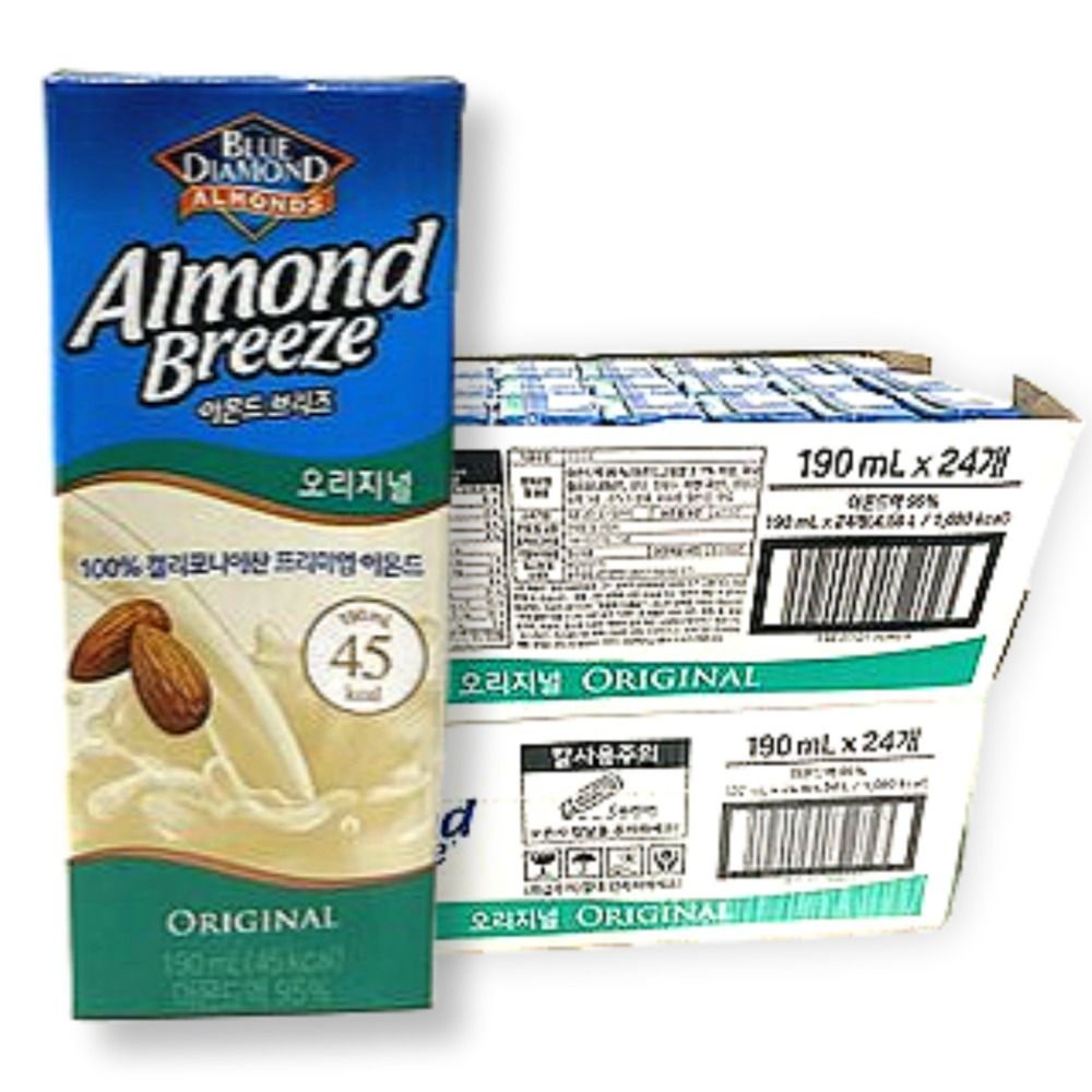 아몬드브리즈 오리지널 두유 190ml, 48개
