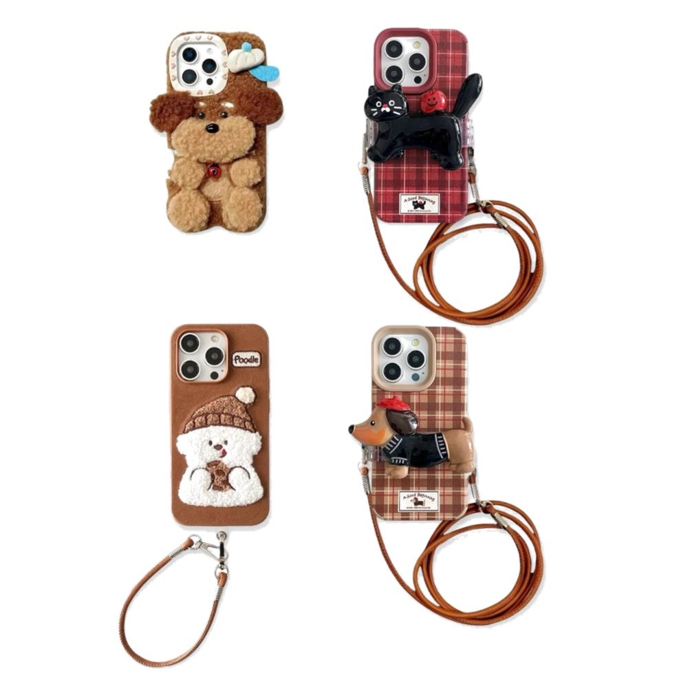 [sticky zoo Case] 스티키주 휴대폰 아이폰 케이스 스트랩 Puppy : 롯데ON
