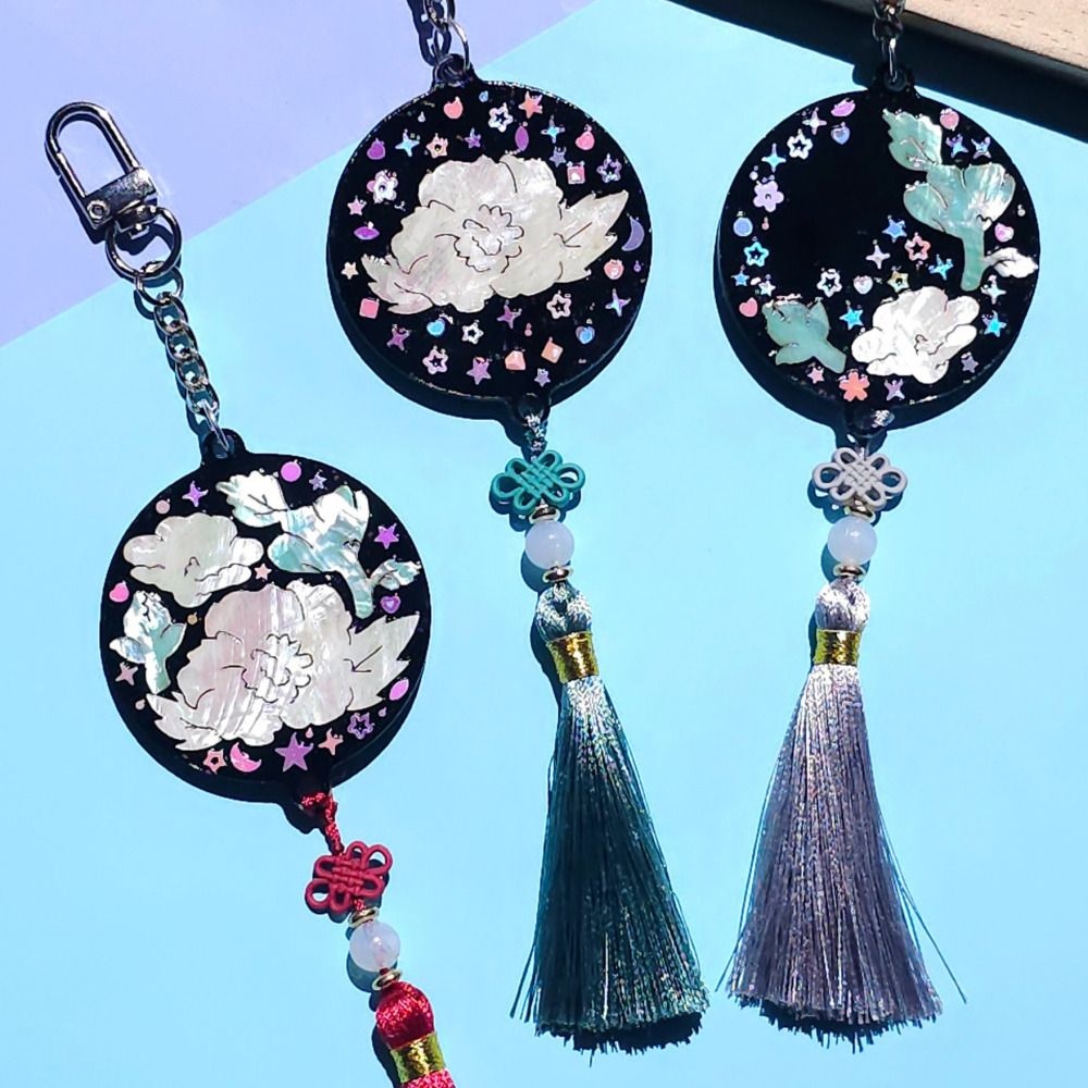오렌지몰 자개공예 나전칠기 DIY 전통 무궁화 키링 만들기 키트 / 외국인선물 한국기념품 호국보훈의 달 나라사랑
