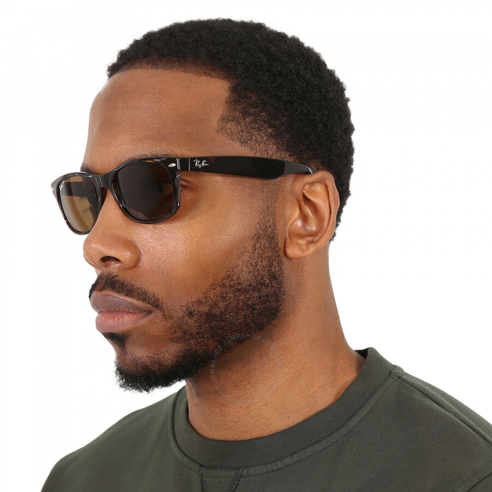 레이밴 뉴 웨이페어러 클래식 편광 브라운 남녀공용 선글라스 RB2132 902/57 55, image size:1000x1000