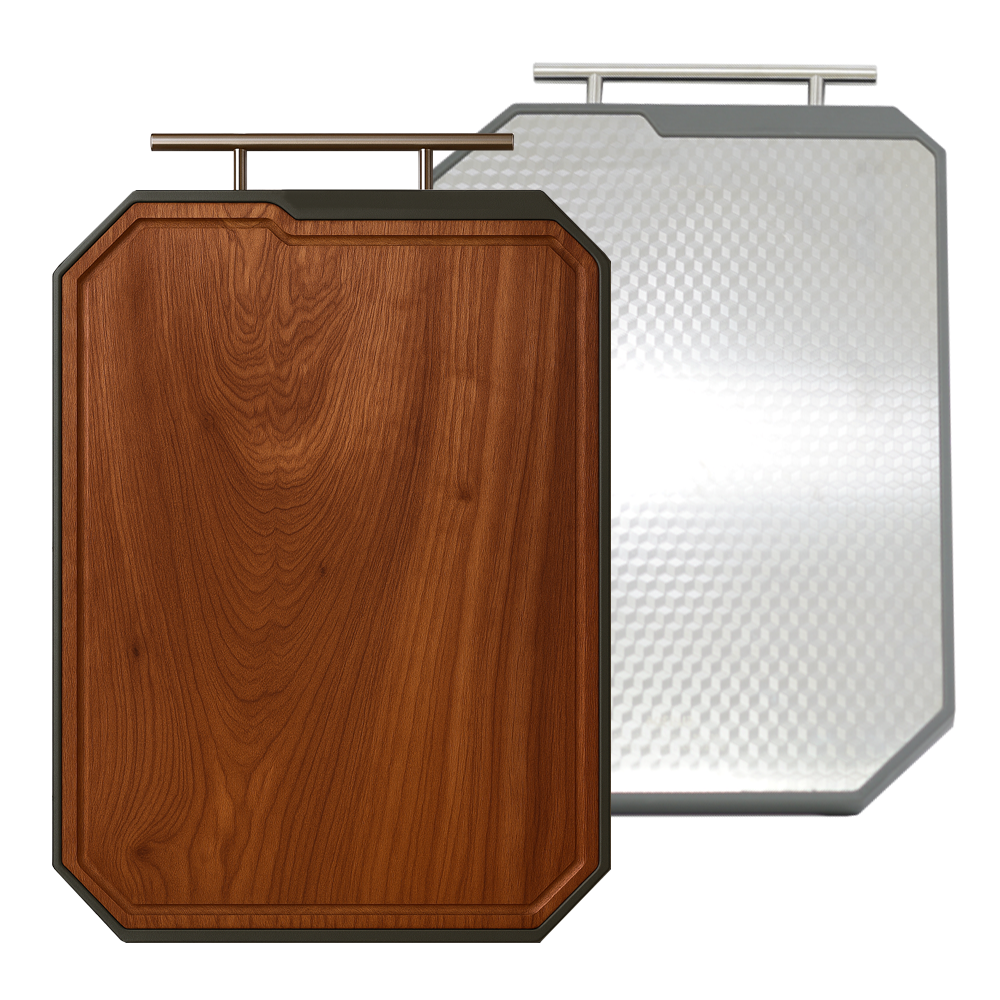 [여름철식중독예방]나무도마 우드 스테인리스304 양면 교차오염