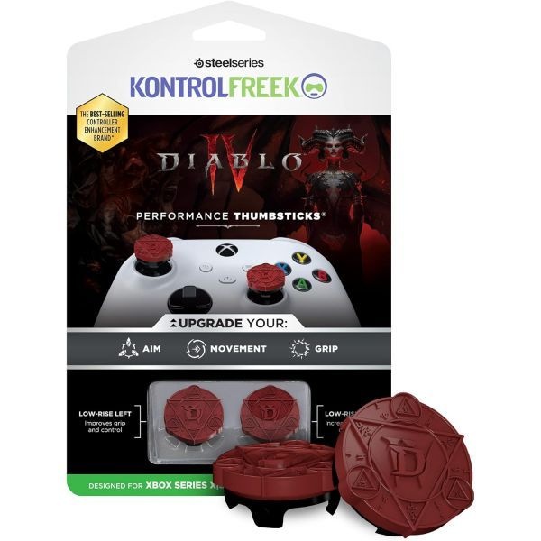 [해외] KontrolFreek 디아블로4 퍼포먼스 썸스틱 엑스박스 원 Xbox Series 전용 2 Low-Rise