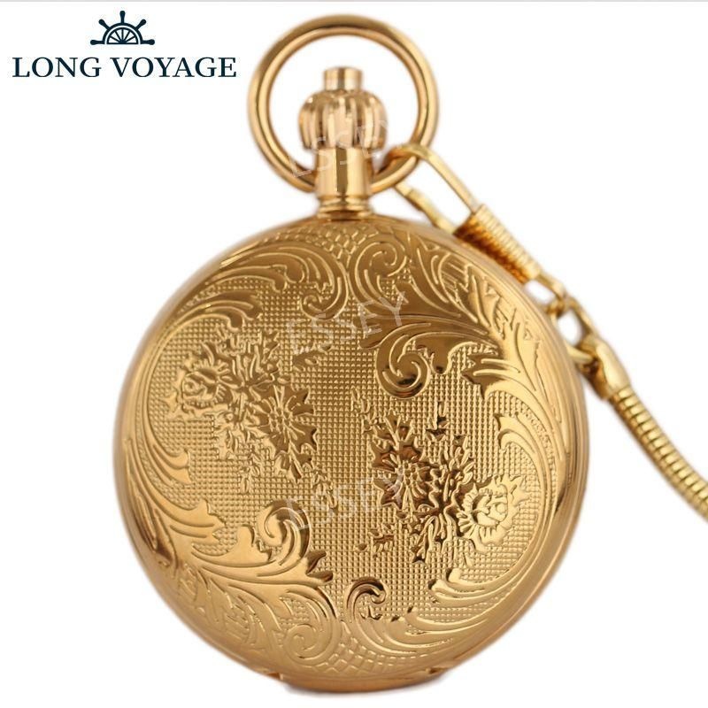 [해외] 회중 포켓 시계 아날로그 목걸이 정장 오토매틱 주머니