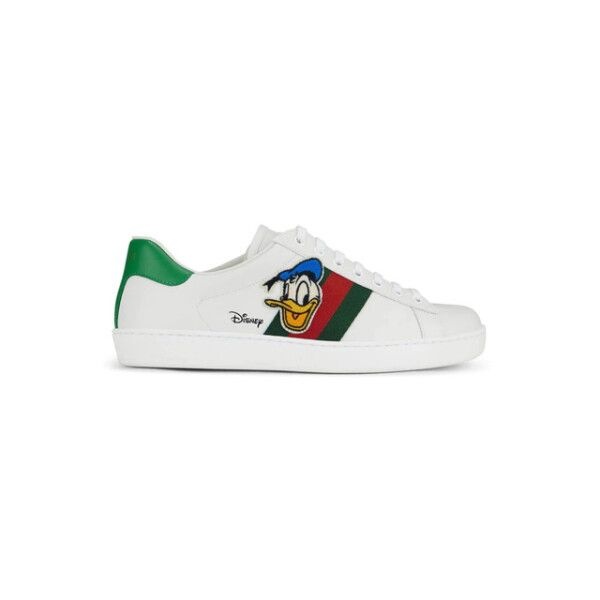 구찌 [구찌] X 디즈니 도날드덕 스니커즈 화이트 공용 649399 1XG60 9114