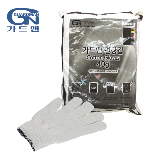 가드맨 면장갑 목장갑 40g 작업용 300켤레 흰면장갑