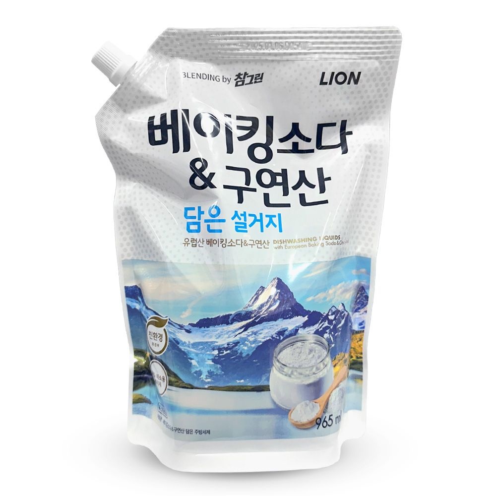 [오늘출발] 참그린 베이킹소다 구연산 담은 주방세제 리필 1kg