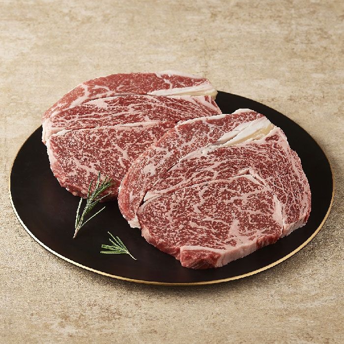 모두에프앤비 협력사 작심밀도 [농협영주한우]1등급 한우 등심 캠핑 바베큐세트 (등심 400g 외 쌈장,모듬쌈채소,허브솔트 포함)