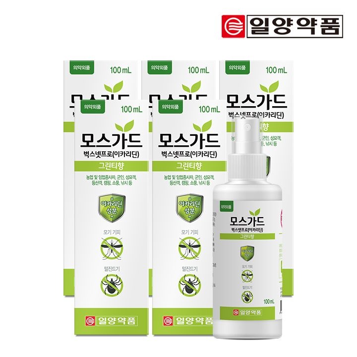 일양약품 [공식] [일양약품] 모스가드 스프레이(의약외품/모기,진드기기피/100ml) 5통