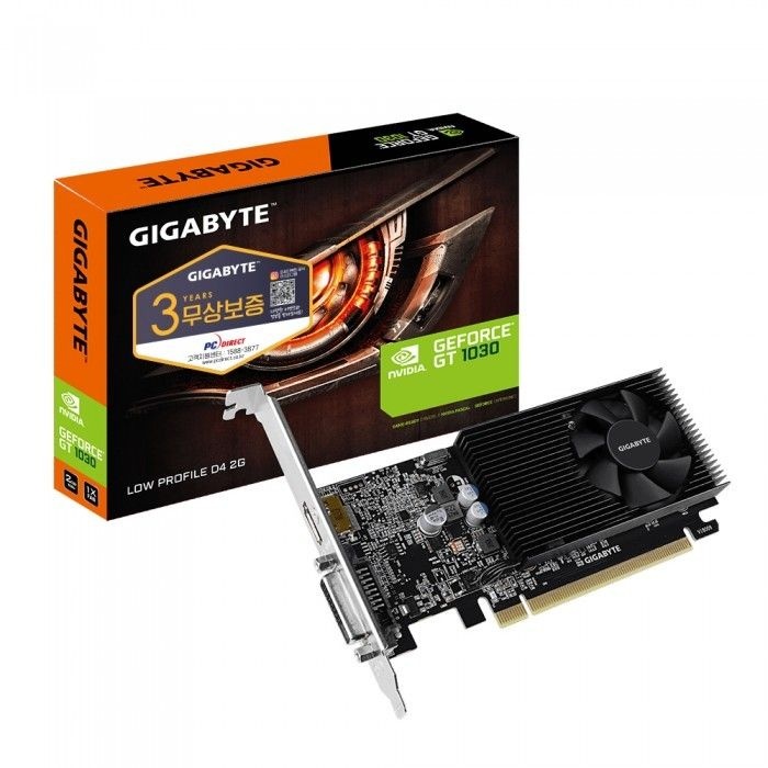 기가바이트 GIGABYTE 지포스 GT1030 UD2 D4 2GB 미니미 피씨디렉트