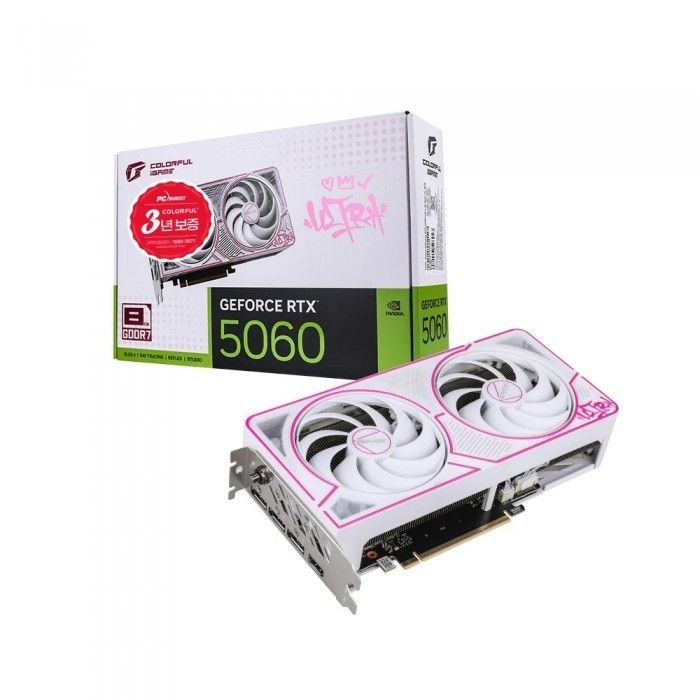 COLORFUL 지포스 RTX 5060 ULTRA DUO OC White D7 8GB 피씨디렉트